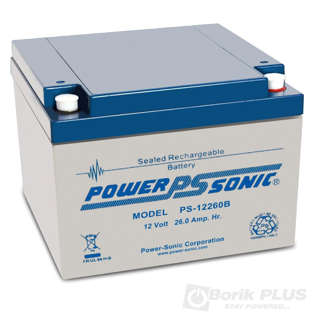 PS 12260 Olovna VRLA baterija 12V 26Ah PS 12260 Olovna VRLA baterija 12V 26Ah